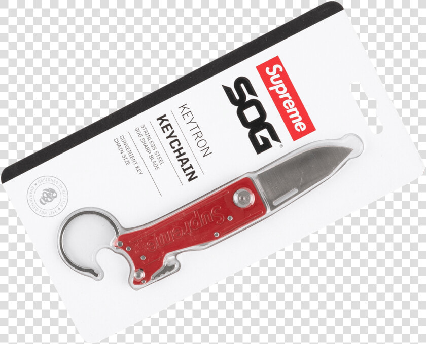 Supreme Sog Keytron Folding Knife Fw   Supreme  HD Png DownloadTransparent PNG