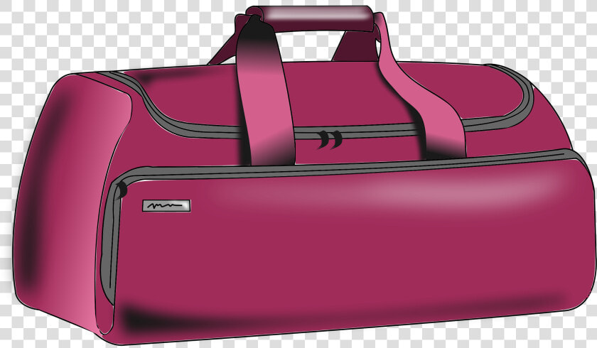 Pink hand Luggage brand   Duffel Bag Clipart Transparent  HD Png DownloadTransparent PNG