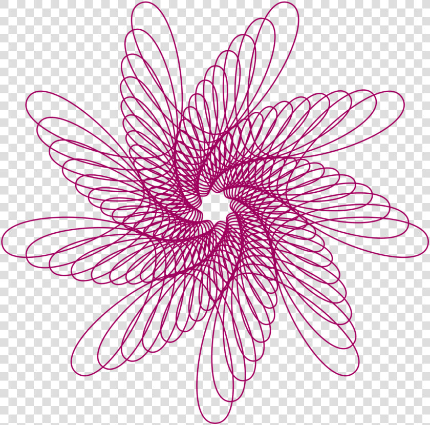 Circle Abstract Pattern   Png Download   Spirograph Simple Flower  Transparent PngTransparent PNG