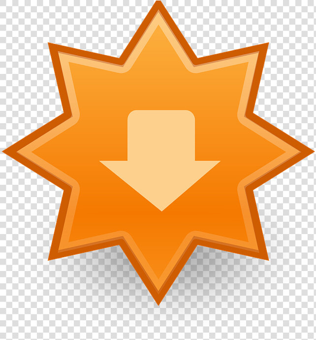 Download  Arrow  Down  Star  Badge  Orange  Icon   Paper Mario The Thousand Year Door Bristle  HD Png DownloadTransparent PNG