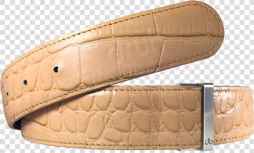 Tan Crocodile Textured Leather Belt   Strap  HD Png DownloadTransparent PNG