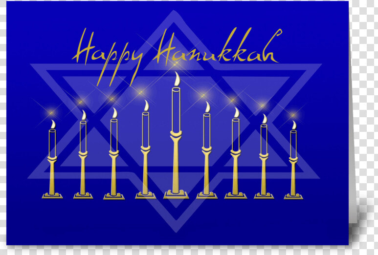 Hanukkah Menorah Star Of David Greeting Card   Makar Sankranti  HD Png DownloadTransparent PNG