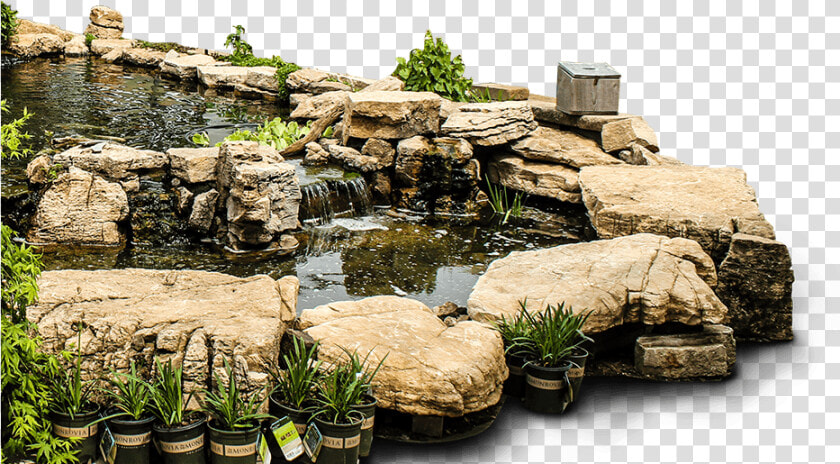 There Are Few Things As Relaxing As Flowing Water In   Landscape Pond Png  Transparent PngTransparent PNG