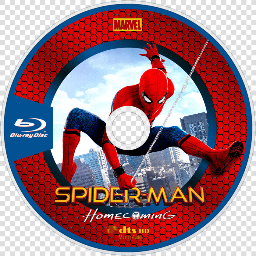 Homecoming Bluray Disc Image   Spider Man Homecoming Blu Ray Disc  HD Png DownloadTransparent PNG