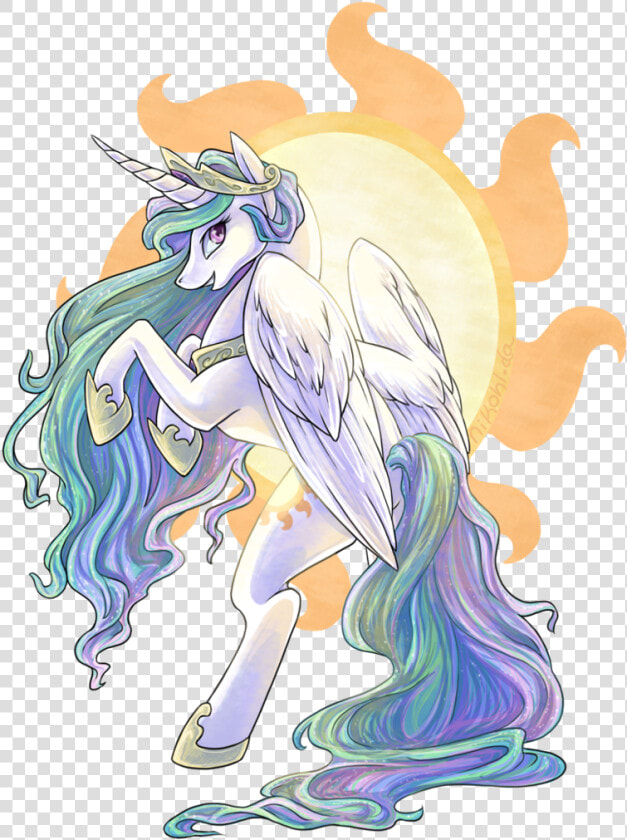 Transparent Princess Luna Png   Mlp Princess Celestia Fanart  Png DownloadTransparent PNG