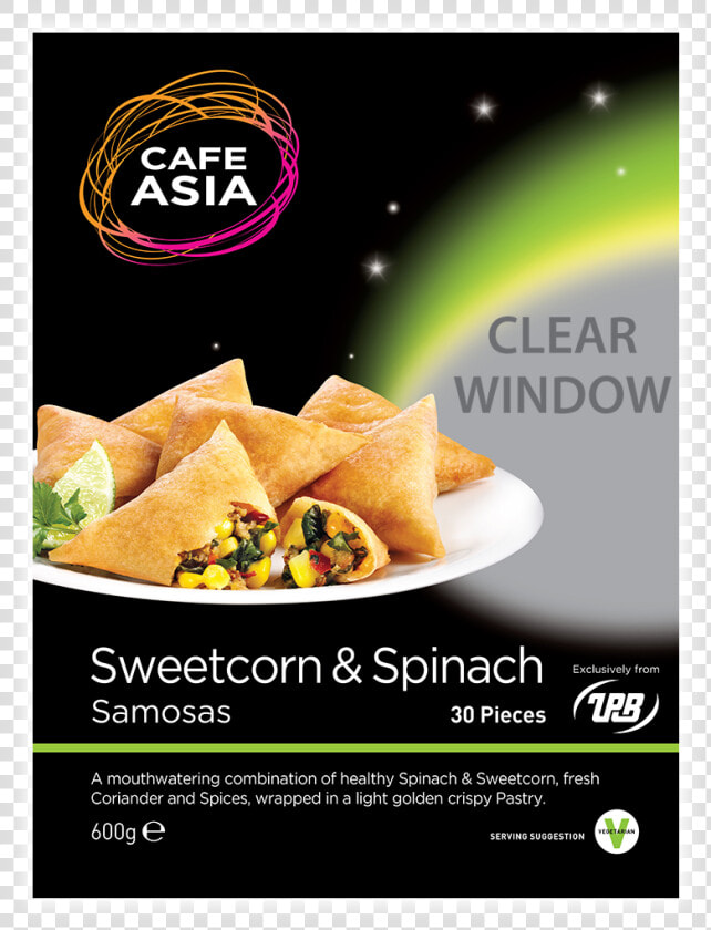 Sweencorn  amp  Spinach Samosa   Cafe Asia Spring Rolls  HD Png DownloadTransparent PNG