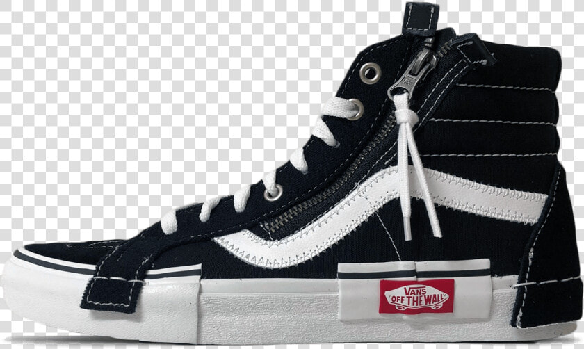 Vans Sk8 Hi Reissue Cap Black Truewhite  HD Png DownloadTransparent PNG