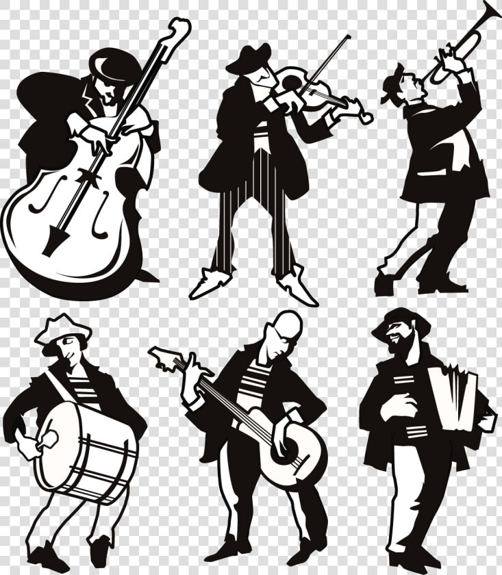 Different Musicians Silhouette Png   Figuras De Musicos  Transparent PngTransparent PNG