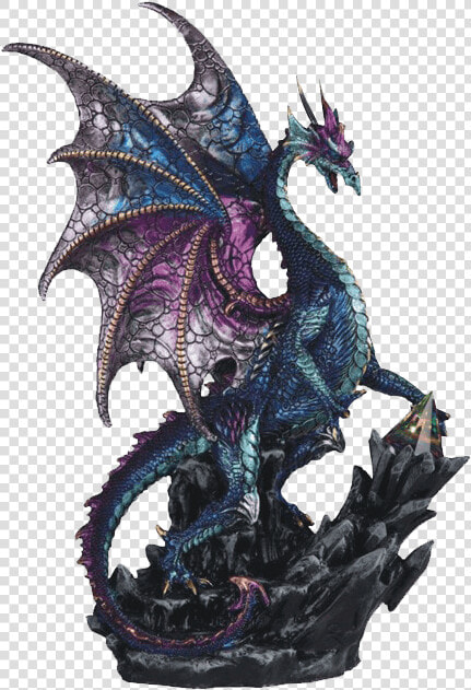 Blue Dragon With Prism Statue   Dragon  HD Png DownloadTransparent PNG