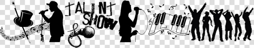 Talent Show Black And White  HD Png DownloadTransparent PNG