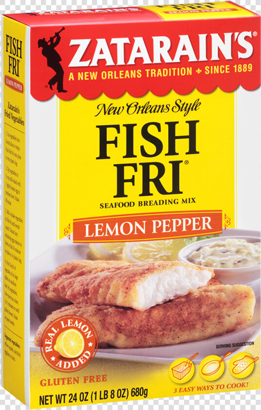 Lemon Pepper Fish Fri   Zatarain  39 s Lemon Pepper Seasoned Fish Fry  HD Png DownloadTransparent PNG