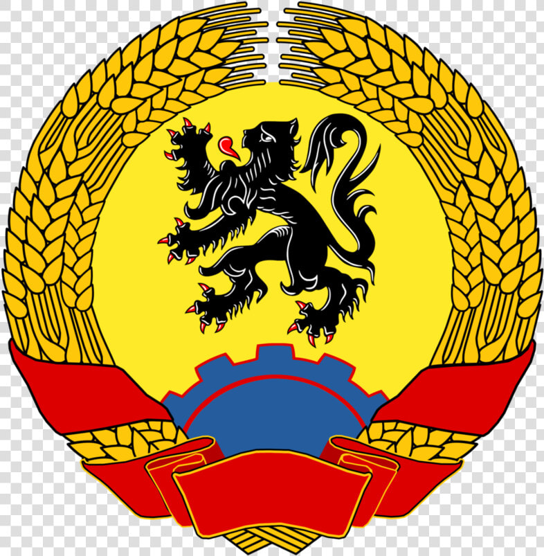 Flemish Communist Coa   Drapeau Flamand Et Flamingant  HD Png DownloadTransparent PNG