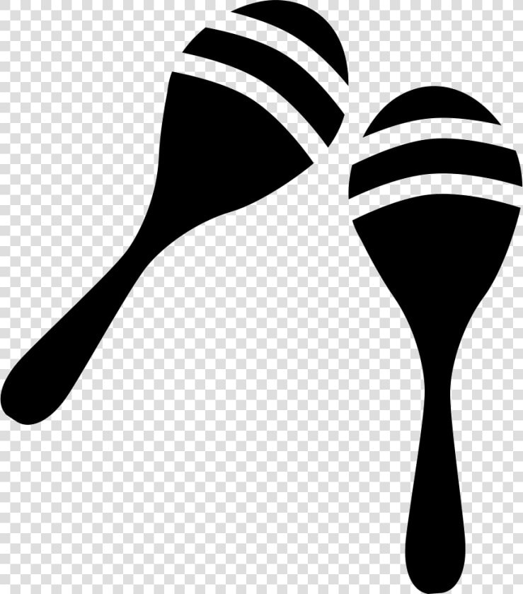 Small Maracas With White Line Design   Maracas Silhouette Png  Transparent PngTransparent PNG