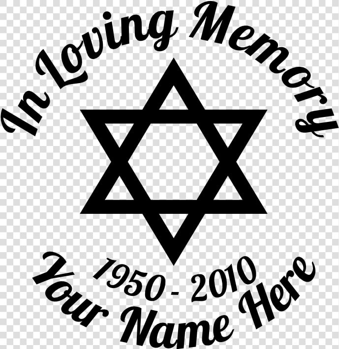 In Loving Memory Star Of David Sticker  HD Png DownloadTransparent PNG