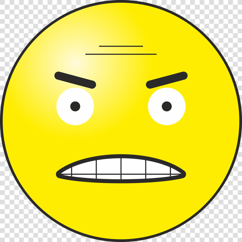 Angry Emoticon Clip Arts   Smiley Head  HD Png DownloadTransparent PNG