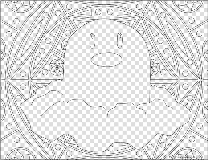 Adult Pokemon Coloring Page Diglett   Pokemon Card Drawing Mewtwo  HD Png DownloadTransparent PNG