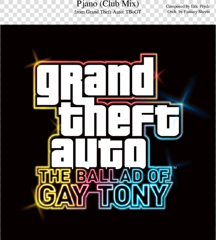 Grand Theft Auto  The Ballad Of Gay Tony  HD Png DownloadTransparent PNG