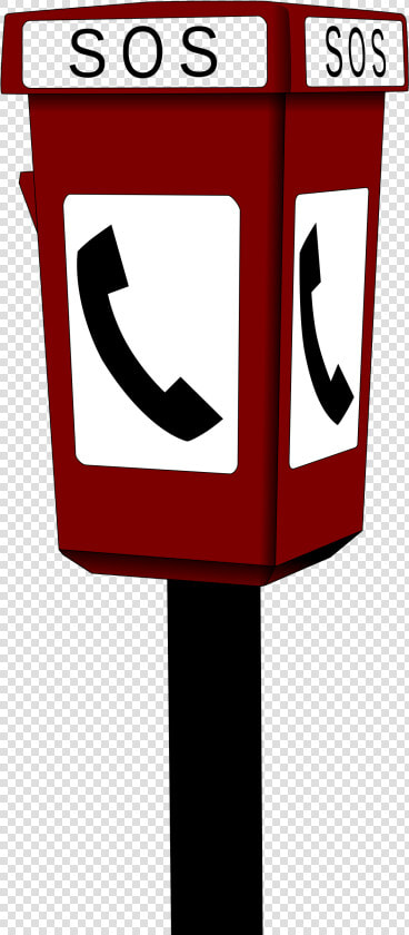 Emergency Telephone Clip Arts   Phone Booth Clipart  HD Png DownloadTransparent PNG