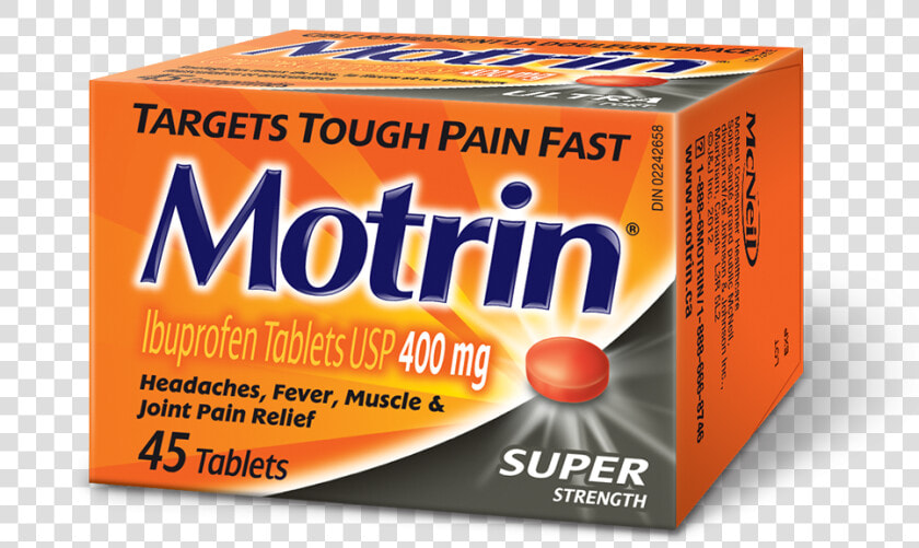 Which Is Better For Toothache Ibuprofen Or Acetaminophen   Motrin  HD Png DownloadTransparent PNG