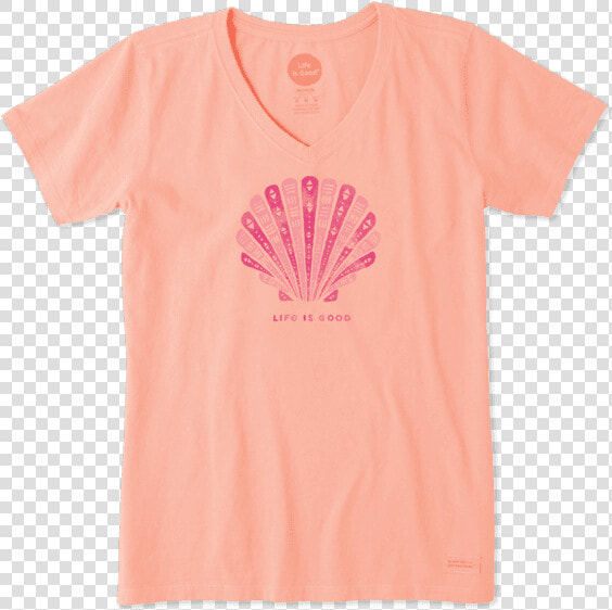 Women S Geo Shell Crusher Vee   Active Shirt  HD Png DownloadTransparent PNG