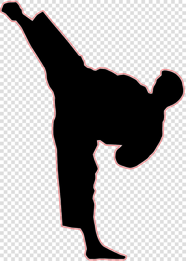 Clip Art Kick Mixed Martial Arts Karate   Karate Sidekick Clipart  HD Png DownloadTransparent PNG