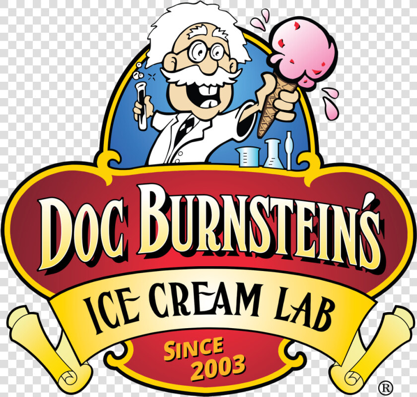 Doc Burnstein S Logo   Doc Burnsteins Ice Cream Lab  HD Png DownloadTransparent PNG