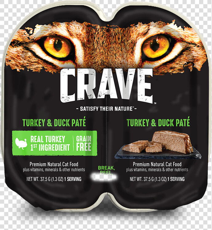 Cat Wet Turkey Duck   Crave Chicken Cat Food  HD Png DownloadTransparent PNG