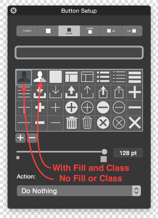 Filemaker Fill Vs No Fill   Filemaker Pro Custom Buttons  HD Png DownloadTransparent PNG