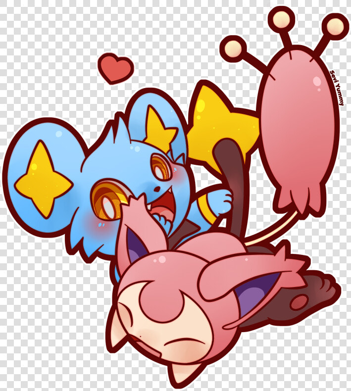 Chibi Shinx  amp  Skitty Support Me On Patreon   Pokemon Shinx And Skitty  HD Png DownloadTransparent PNG