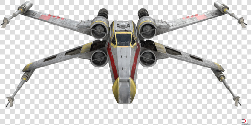 Star Wars X Wing Starfighter Yellow Royalty Free 3d   Transparent X Wing Png  Png DownloadTransparent PNG