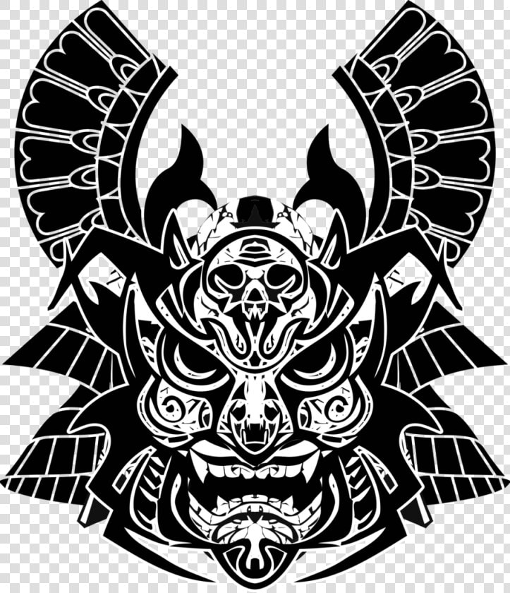 Clip Art Demon Samurai Mask   Samurai Mask Vector Transparent  HD Png DownloadTransparent PNG