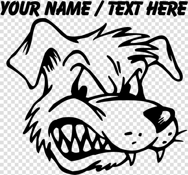 Transparent Mean Dog Clipart   Cartoon Drawing Of A Angry Dog  HD Png DownloadTransparent PNG