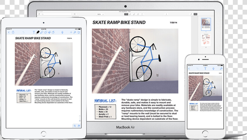 Macbook Ipad Iphone Displaying The Same Icloud Synced   Notability App For Iphone  HD Png DownloadTransparent PNG