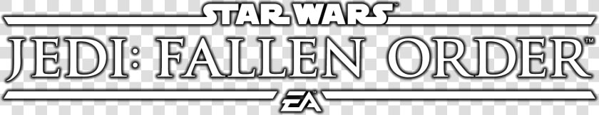 Star Wars Jedi Fallen Order Logo White  HD Png DownloadTransparent PNG