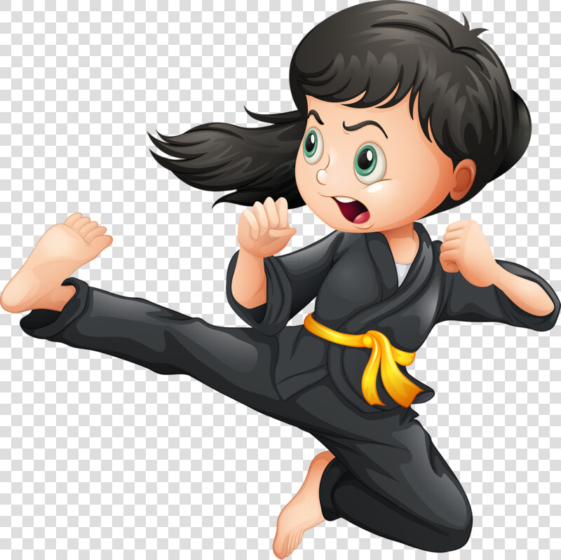 Karate Clipart Brave Child   Cartoon Karate Kid  HD Png DownloadTransparent PNG