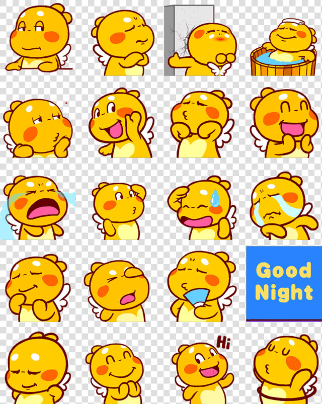 Qoobee Agapi Is One Of The Cutest Facebook Messenger   Cute Stickers In Messenger  HD Png DownloadTransparent PNG