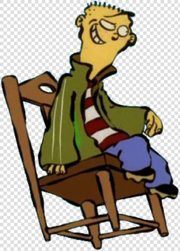 Clip Art Sitting Human Behavior Clip Art Male Cartoon   Ed Edd N Eddy Sitting  HD Png DownloadTransparent PNG