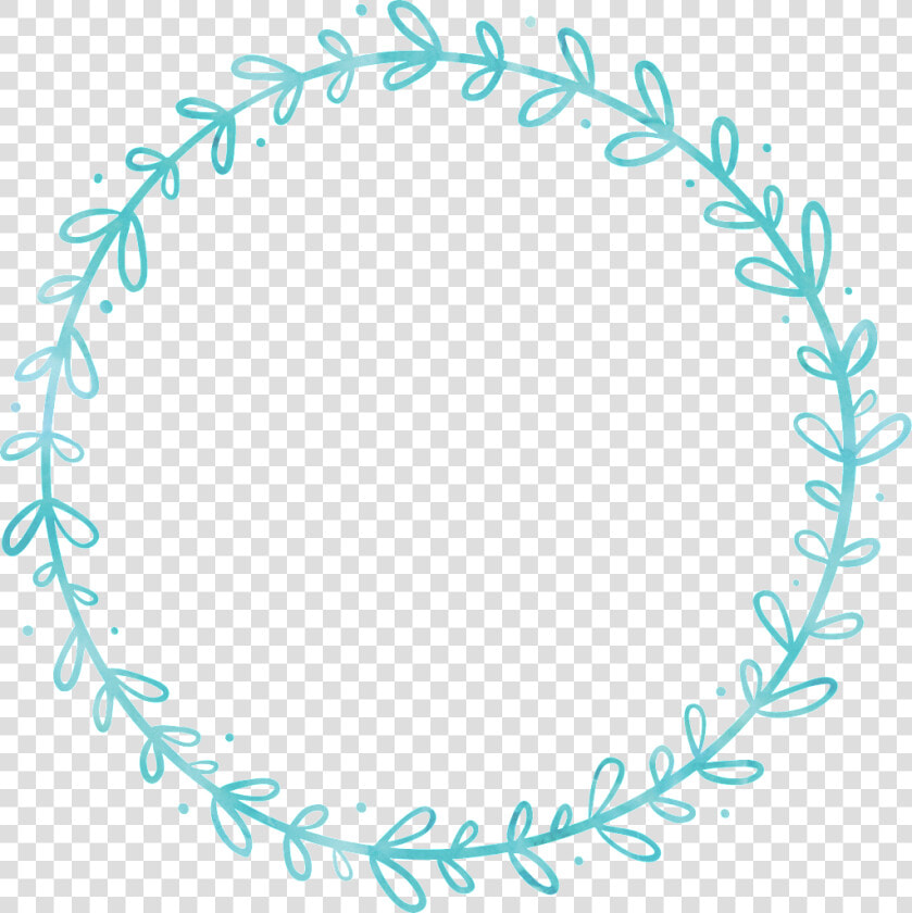 Blue Stick Garland Flower Border Decoration Vector   Vector Border Png Circle  Transparent PngTransparent PNG