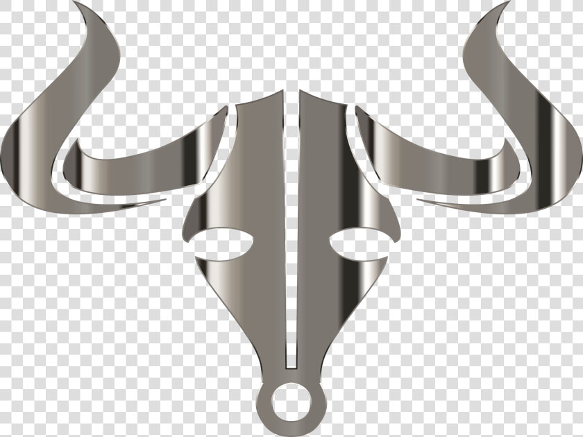 Polished Chrome Bull Icon No Background Clip Arts   Bull Logo No Background  HD Png DownloadTransparent PNG