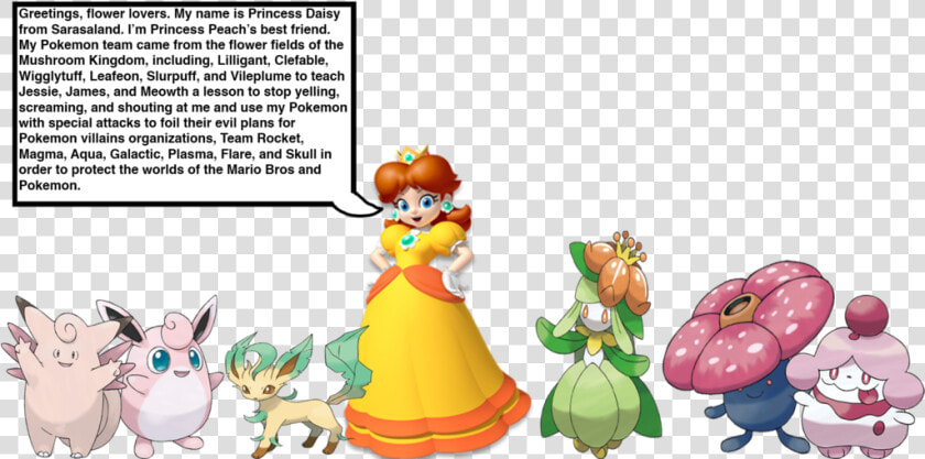 Daisy Clipart Field Daisy   Princess Daisy Pokemon Team  HD Png DownloadTransparent PNG