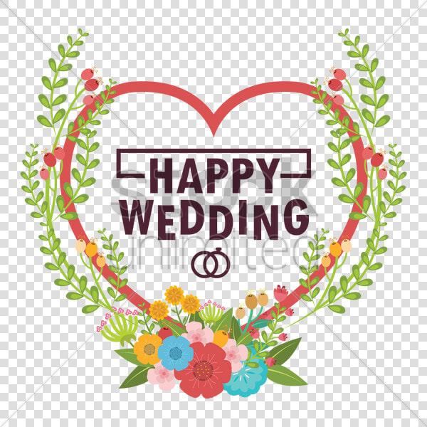 Happy Wedding V矢量图形  HD Png DownloadTransparent PNG