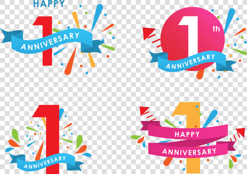 Image Library Library Anniversary Vector Celebration   1 Year Anniversary Png  Transparent PngTransparent PNG