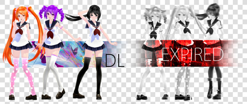 Mmd Yandere Simulator Models Dl  HD Png DownloadTransparent PNG