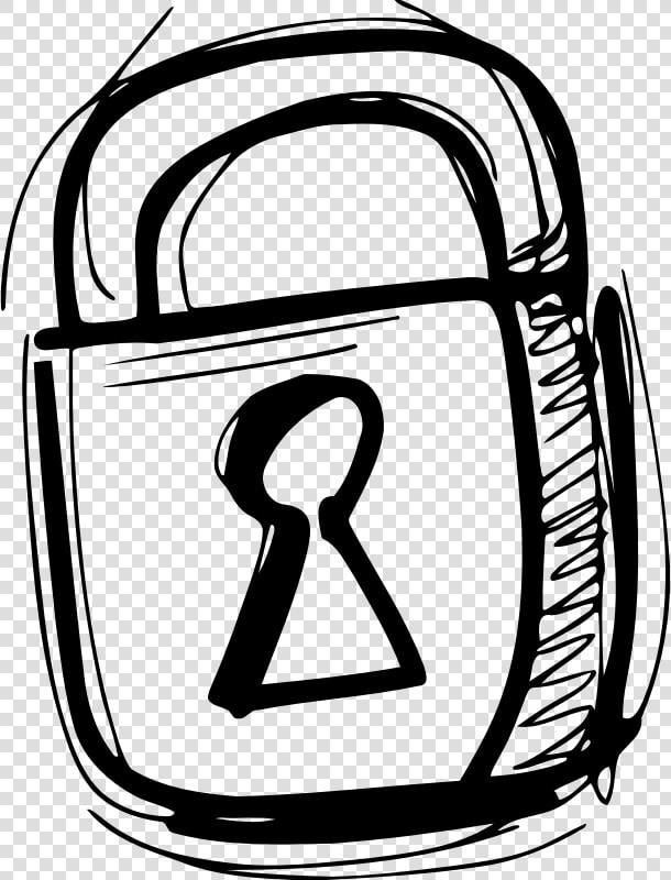 Sketched Lock   Lock And Key  HD Png DownloadTransparent PNG