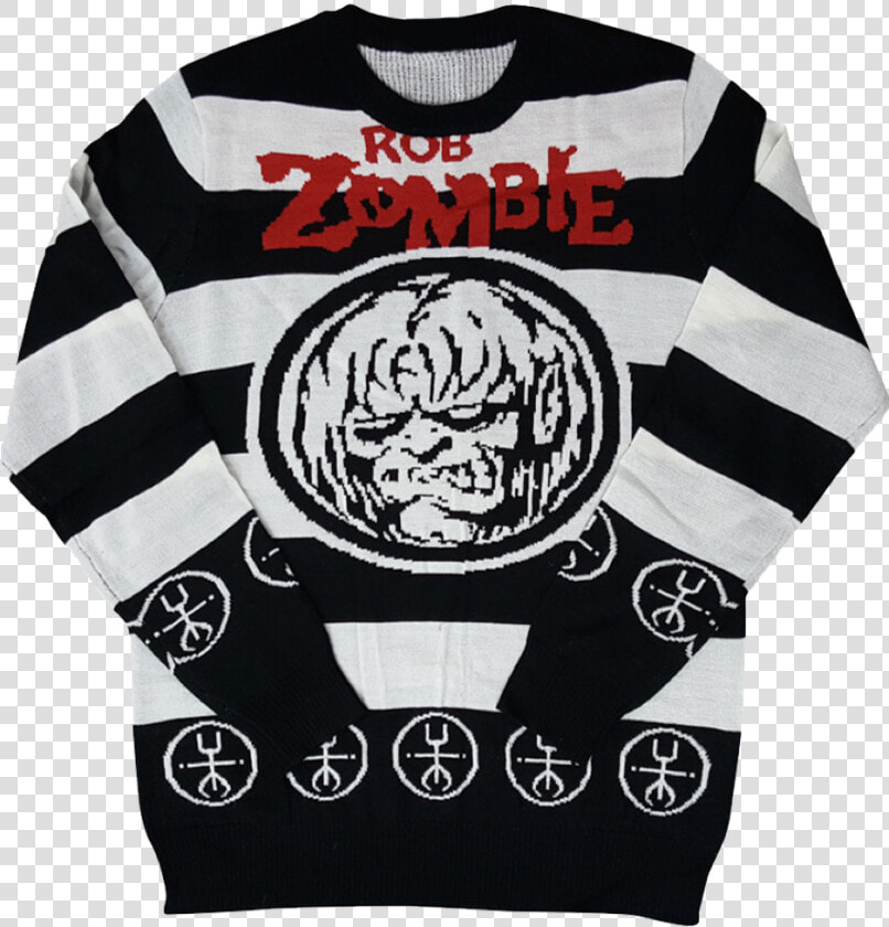 Zombie Face Striped Sweater   White Zombie Let Sleeping Corpses  HD Png DownloadTransparent PNG