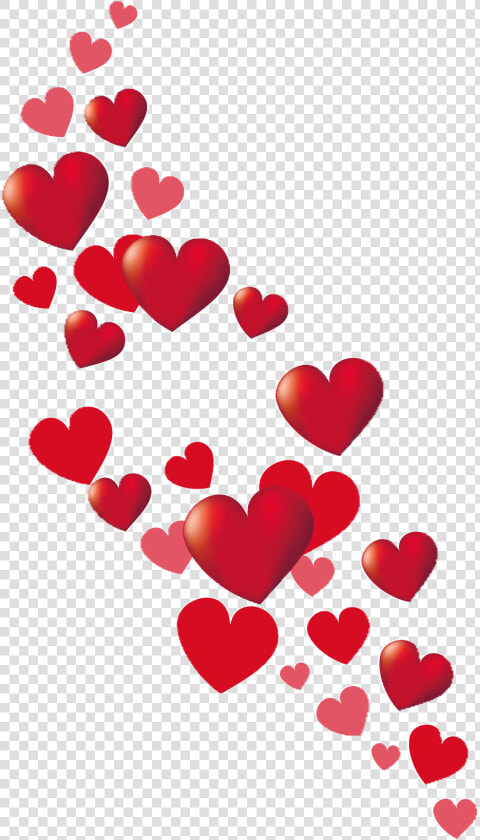  valentine  love  floating  hearts  freetoedit   Hearts Transparent Background  HD Png DownloadTransparent PNG