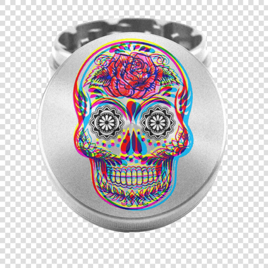 Dia De Muertos Skull Grinder   Sugar Skull Posters  HD Png DownloadTransparent PNG