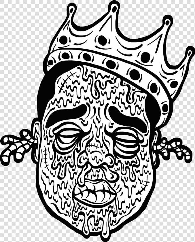 Vector Transparent Stock Black Label Notorious B I   Tupac Black And White Line  HD Png DownloadTransparent PNG