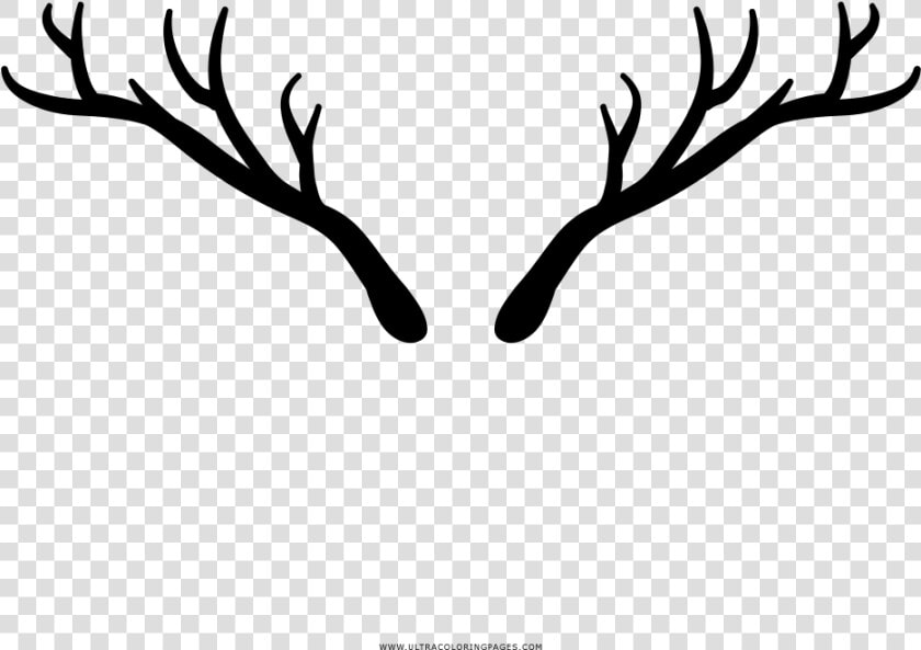 Deer Horns Coloring Page   大穴 中学校 校章  HD Png DownloadTransparent PNG