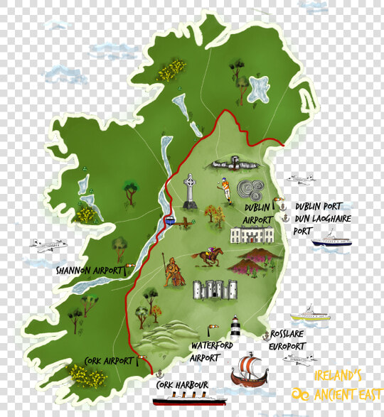 Iae Map   Ireland  39 s Ancient East Map  HD Png DownloadTransparent PNG